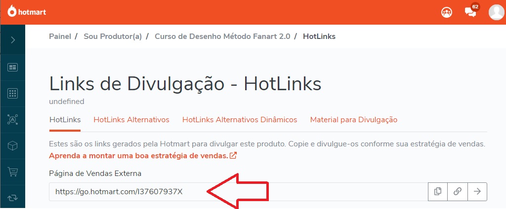 Como criar Links de Divulgação (HotLinks Alternativos Dinâmicos